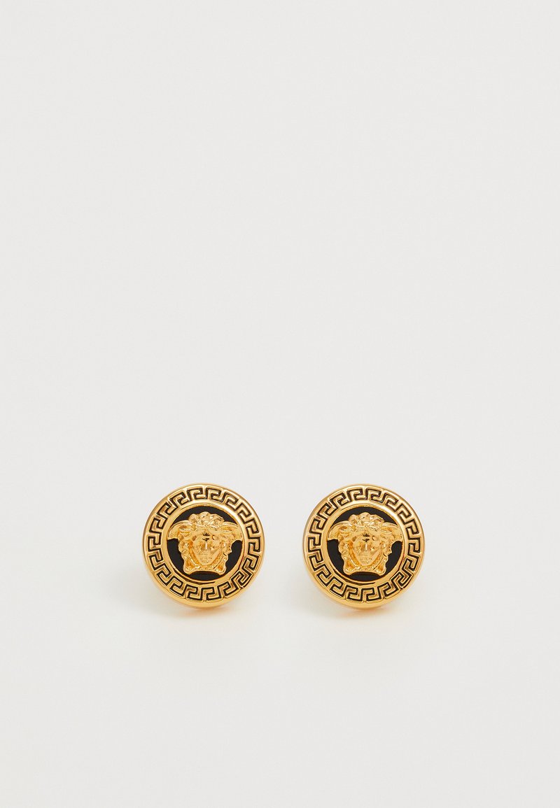 Versace EARRINGS UNISEX - Auskari - gold-coloured/black