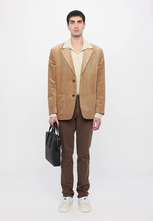 PATCH POCKET  - Blazer jacket - dark beige2