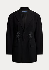 EMBROIDERED WOOL BLAZER - Cappotto corto - black