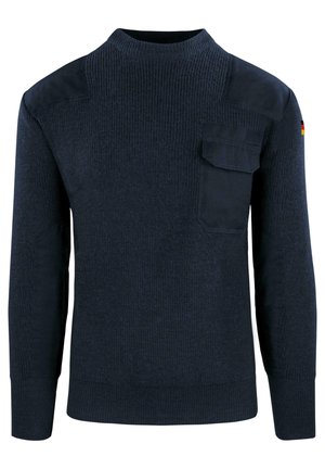 normani Outdoor Sports BUNDESWEHR WINTERPULLOVER WOLLPULLOVER ARBEITSPULLOVER  - Strickpullover - navy