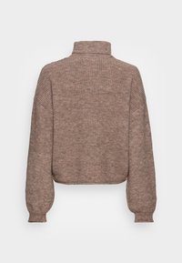 Vero Moda Tall VMYVONNE ROLLNECK ROLLEDGE  - Strikkegenser - silver mink