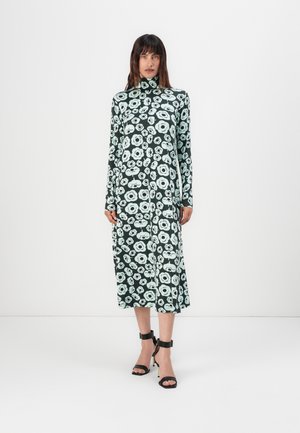 Marimekko CAVEA TUMMA - Jerseykjole - dark green/turquoise/black