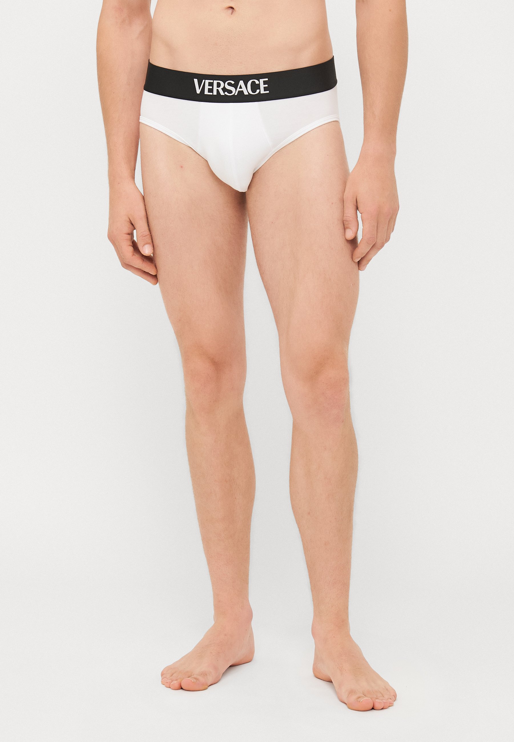 Versace UNDERPANTS LOW RISE - Briefs - bianco/dark sea green/white