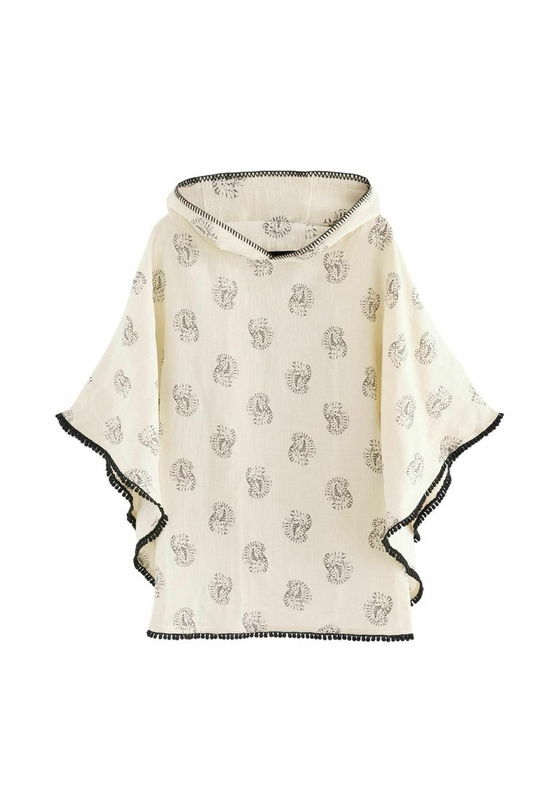 Next WOODBLOCK REGULAR FIT - Cape - white black/white - Zalando
