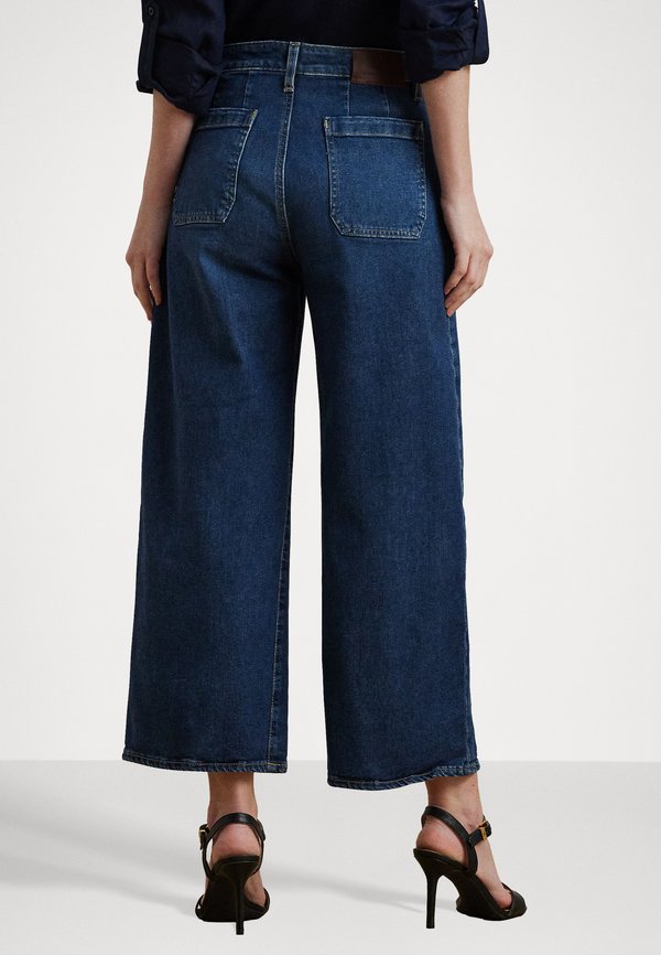 HIGH RISE WIDE LEG CROPPED JEAN - Relaxed fit jeans - marina wash3