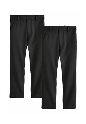 REGULAR FIT - TROUSERS 2 PACK - Nohavice - black