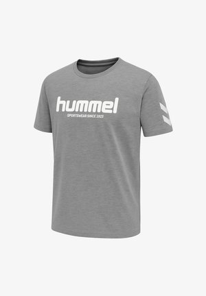 Hummel, HMLLEGACY 2.0 S/S - T-Shirt print - grey melange