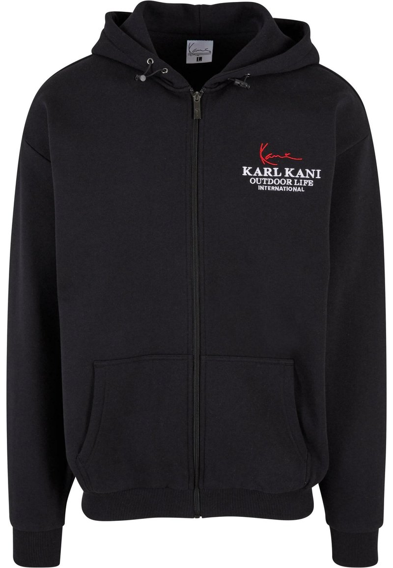 Karl Kani Sweater met rits zwart Karl Kani Sweater met rits zwart