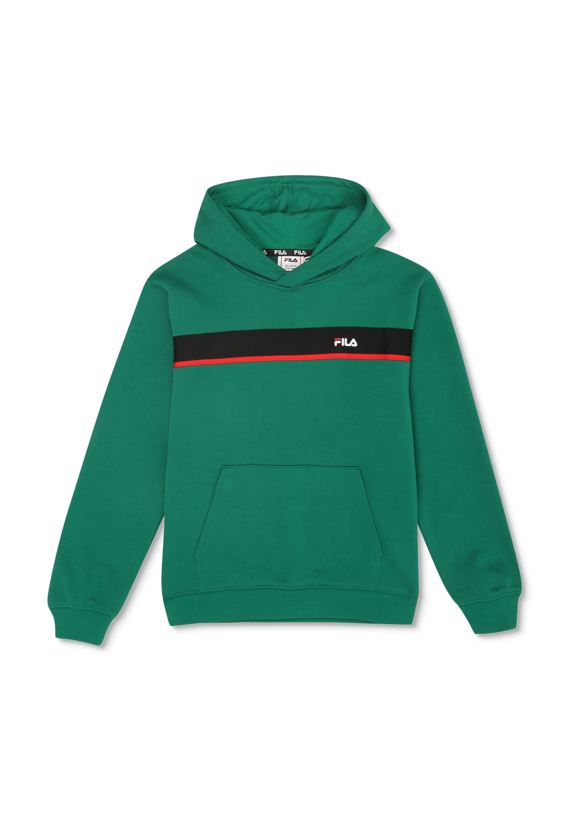 Fila CAMPASSO REGULAR Felpa con cappuccio green jacket/verde