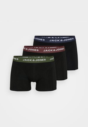 JACGEORGE TRUNKS 3 PACK  - Boksershorts - black