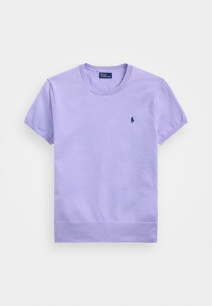 PIMA COTTON SHORT SLEEVE PULLOVER - T-shirts - lavender