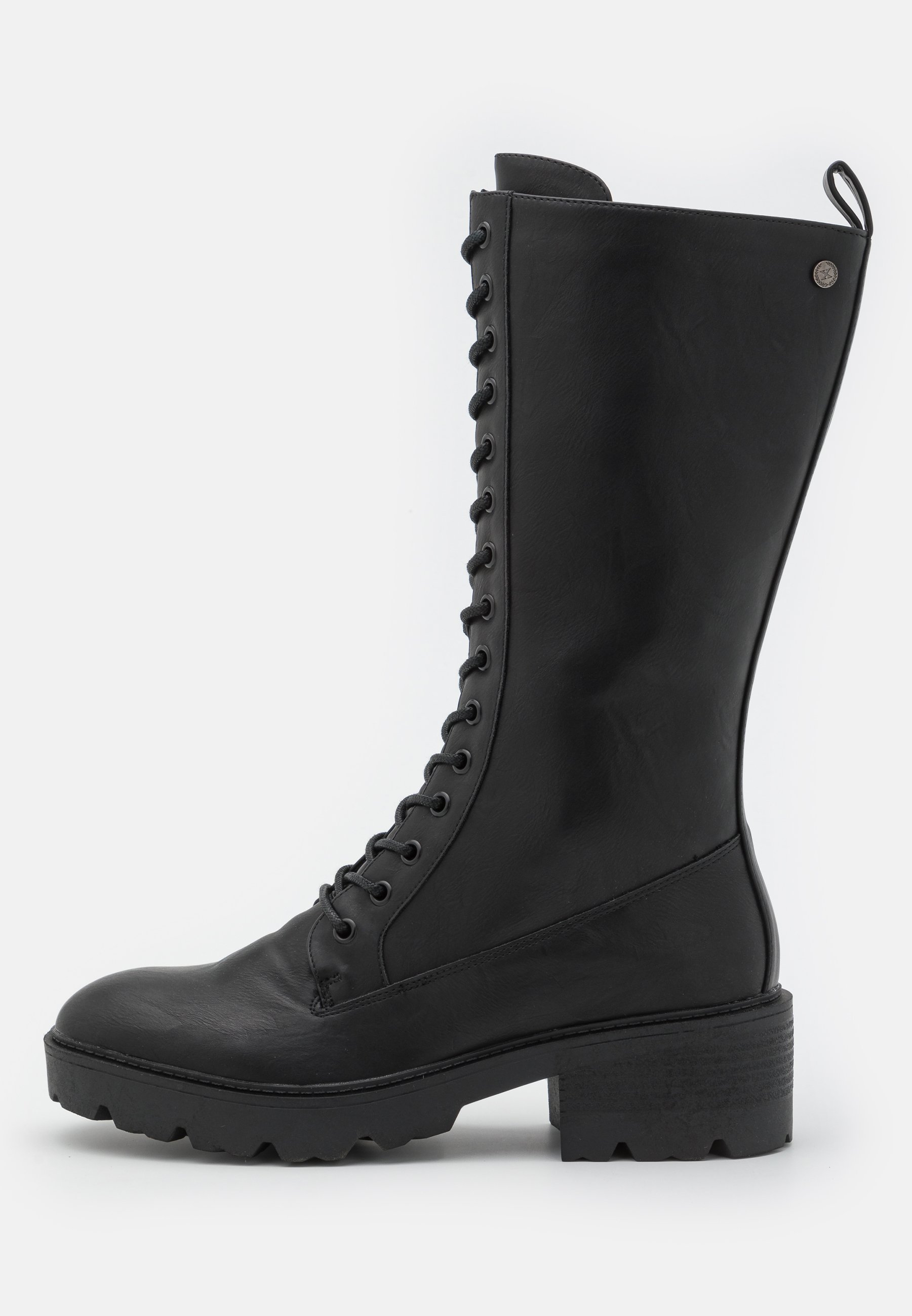 XTI Botas con cordones - black/negro - Zalando.es