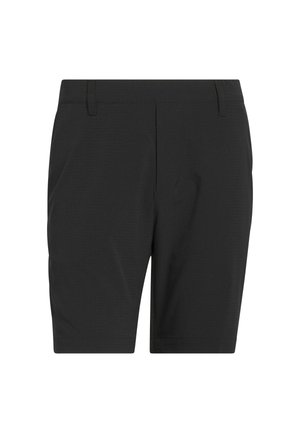 Pantaloni pantaloni neri in tessuto liscio, con fronte piatto, tasche laterali e senza motivi visibili. Vita standard e vestibilità su misura.