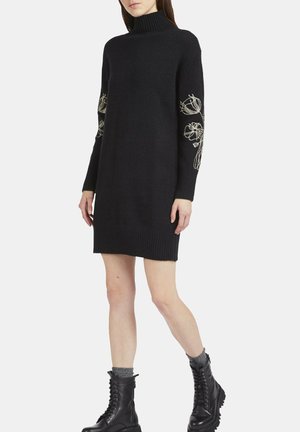 CAFèNOIR, LUPETTO - Abito in maglia - black