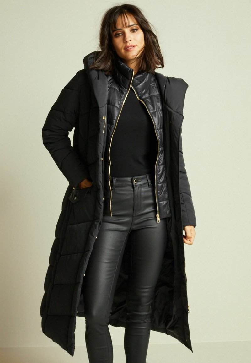 Next REGULAR FIT - Zimní kabát - black