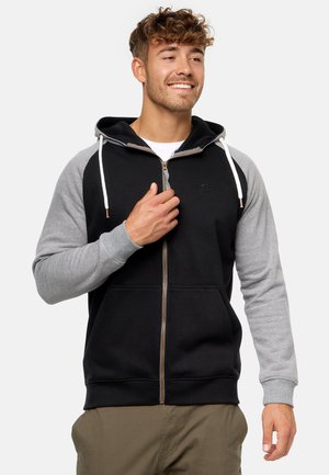 INPULKO - Sweater met rits - black