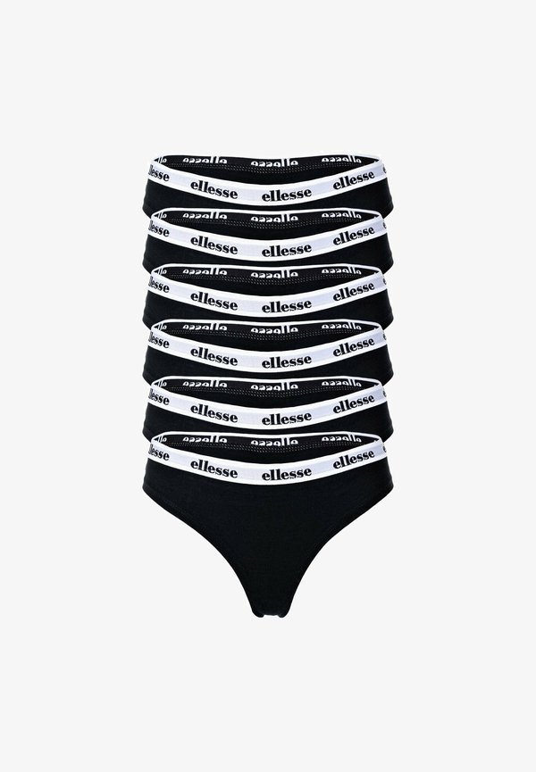 6 PACK - Thong - schwarz