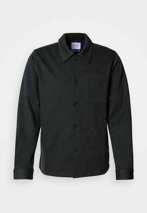 Lindbergh SUPERFLEX OVER - Summer jacket - dark green melange
