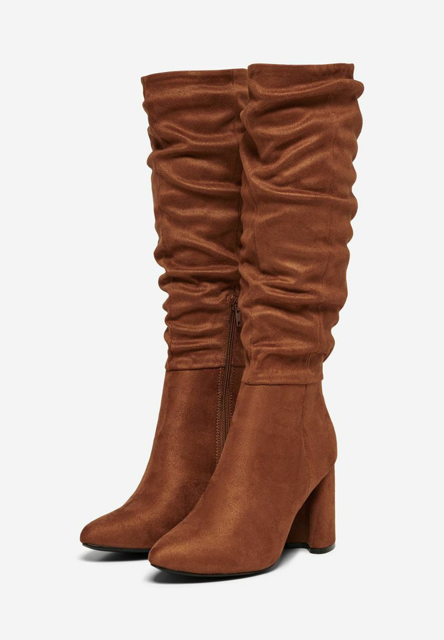 ONLY SHOES Laarzen met hoge hak - cognac - Zalando.nl