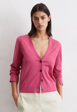 Marc O'Polo LONGSLEEVE V NECK - Cardigan - blushed pink