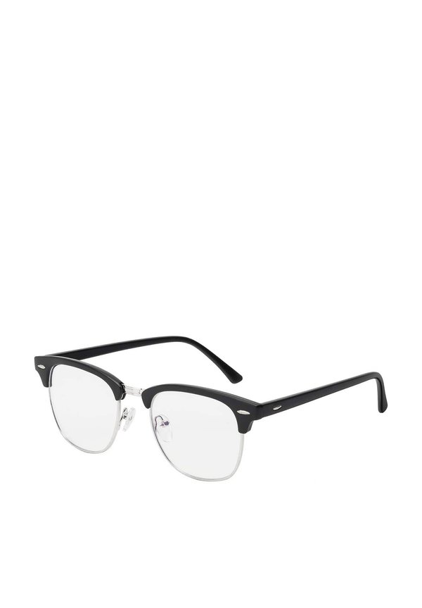 UNISEX - Blue Light Brillen - schwarz silber