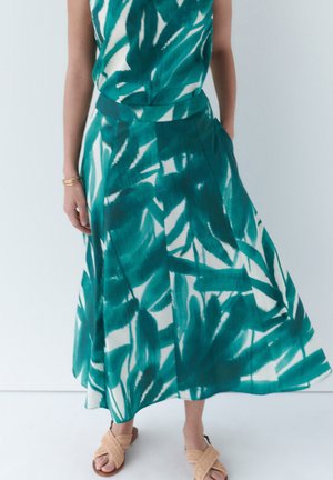 Caroll JOSA - A-lijn rok - vert emeraude