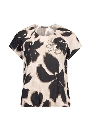Betty Barclay, BETTY BARCLAY MIT GUMMIZUG PRINTSHIRT - Bluse - beige schwarz