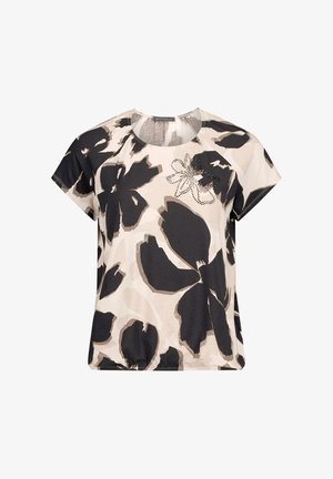 Betty Barclay, BETTY BARCLAY MIT GUMMIZUG PRINTSHIRT - Blouse - beige schwarz