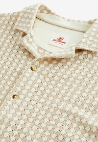 Next TEXTURED SHORT SLEEVE - Camisa - ecru white