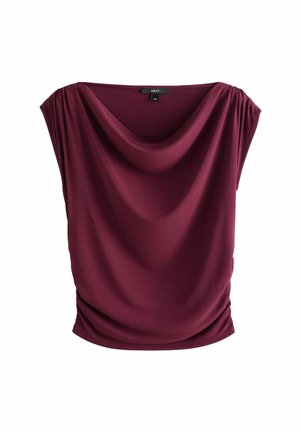 Next DRAPED REGULAR FIT - T-shirt print - burgundy red