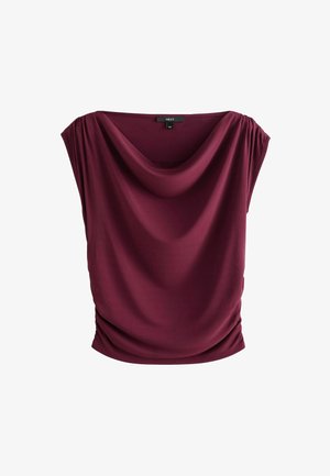 Next DRAPED REGULAR FIT - T-shirt print - burgundy red