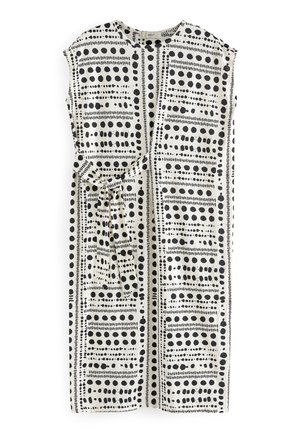 TIE SIDE REGULAR FIT - Trikoomekko - ecru white spot