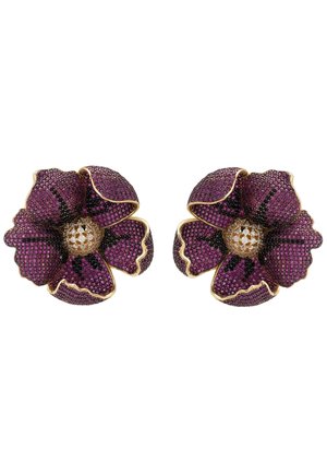 POPPY FLOWER - Earrings - red pink black