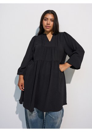 Zizzi, A-LINIEN-KLEID MIT EMPIRE-LINIE - Φόρεμα ημέρας - schwarz