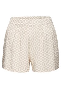 LASCANA SHORTS - Pidžamas apakšdaļa - beige/white