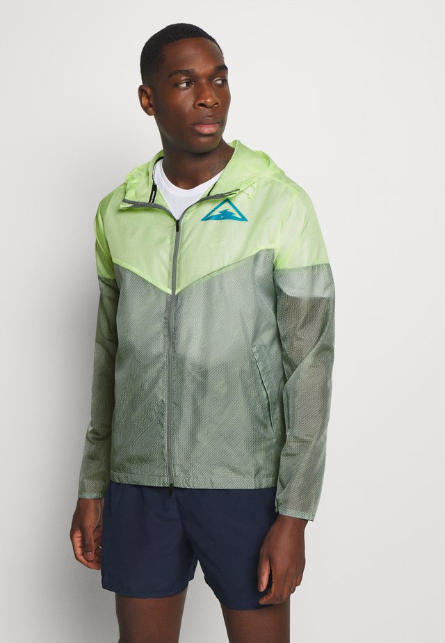 TRAIL - Veste coupe-vent - particle grey/barely volt/laser blue