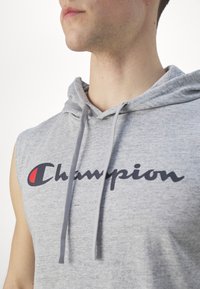 Champion ICONS HOODED SLEEVELESS - Top - grey melange