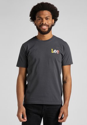 LIVING THE LIFE - T-shirt con stampa - washed black