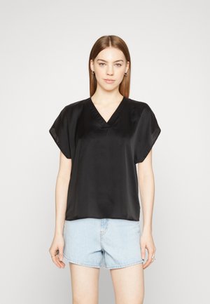 JDY JDYFIFI BEATRICE V NECK - Μπλουζάκι με στάμπα - black