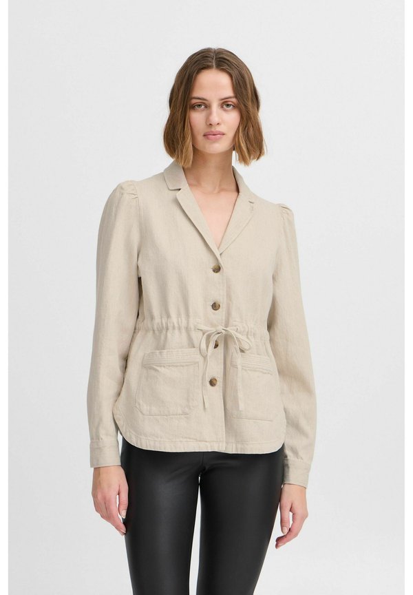 IRKUNIS - Blazer - sand melange