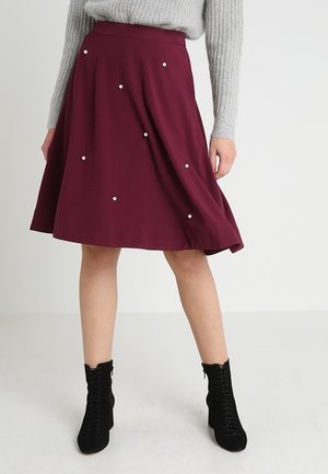 A-linjainen hame - dark red