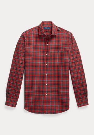 LONG SLEEVECUSTOM FIT PLAID TWILL SHIRT - Ing - red/navy