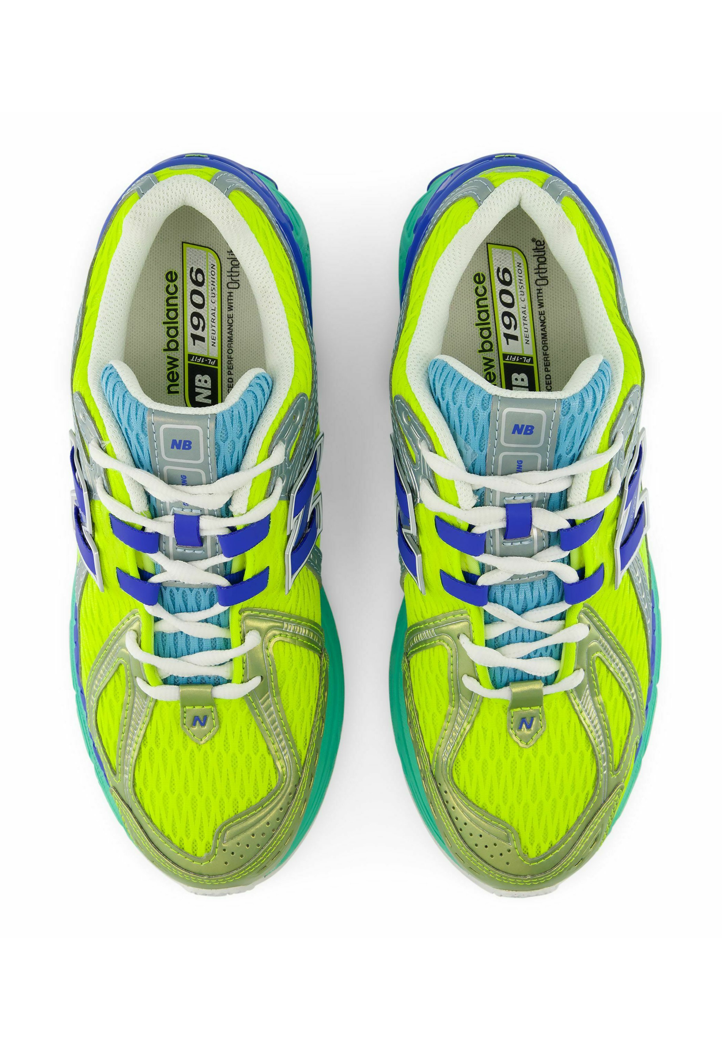 New Balance Trainers - alkaline green blue bird/neon green