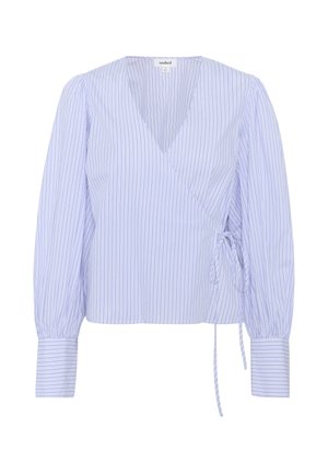 Soaked in Luxury, SLOriana Wrap - Blúz - white and blue stripes