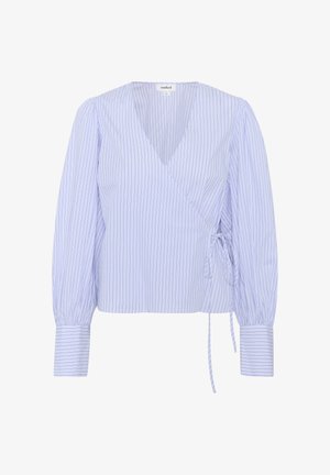 Soaked in Luxury, SLOriana Wrap - Blúz - white and blue stripes