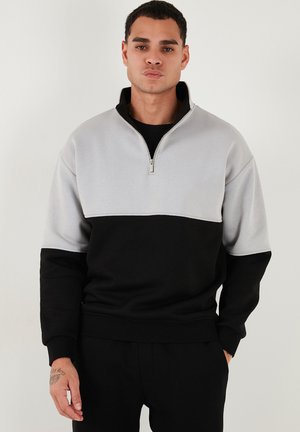 REGULAR FIT - Mikina - black