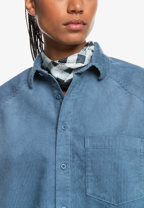 UNI SIMPLE - Button-down blouse - vintage indigo3