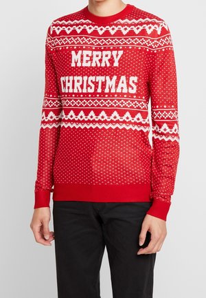 Stickad tröja - red