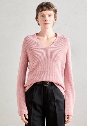 LONGSLEEVE V NECK - Πουλόβερ - natural rose