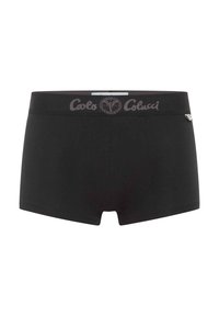 Zwarte boxershorts met een zachte elastische tailleband met grijze 'Colucci' branding. Glad materiaal met een slank ontwerp en geen zichtbare naden.